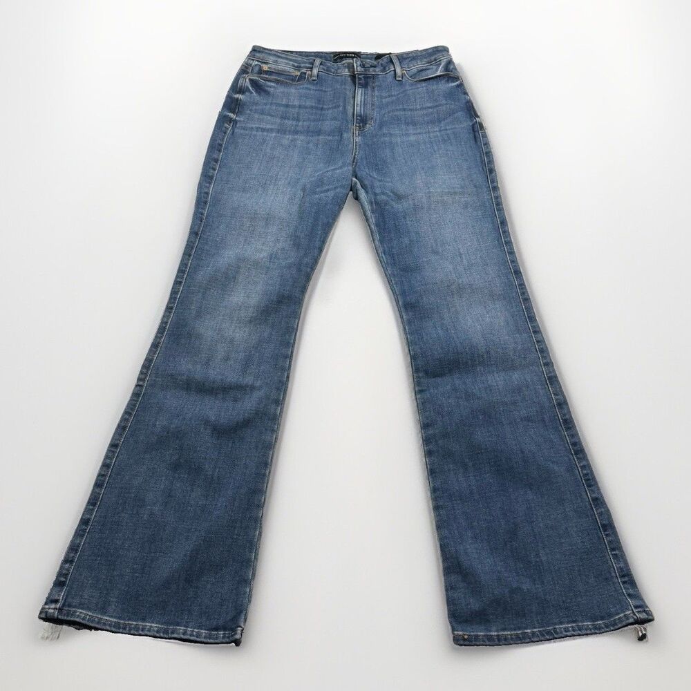 Guess Sexy Flare Jeans Women’s 31x32 Med Wash Y2K Stretch Denim Retro VGC